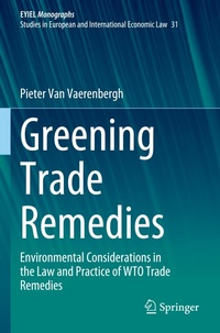 Abbildung von: Greening Trade Remedies - Springer