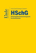 Cover: HSchG | HinweisgeberInnenschutzgesetz - Linde