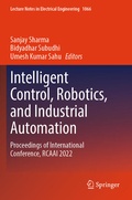 Cover: Intelligent Control, Robotics, and Industrial Automation - Springer