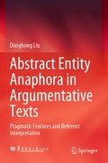 Cover: Abstract Entity Anaphora in Argumentative Texts - Springer