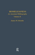 Cover: Homelessness - Routledge