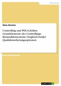 Abbildung von: Controlling und PDCA-Zyklus. Grundelemente des Controllings, Kennzahlensysteme, Vergleich beider Qualitätssicherungsoptionen - GRIN Verlag