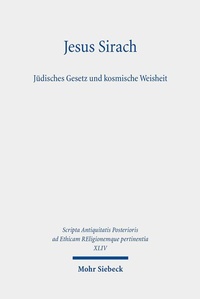 Abbildung von: Jesus Sirach, Jüdisches Gesetz und kosmische Weisheit - Mohr Siebeck