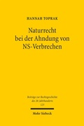 Cover: Naturrecht bei der Ahndung von NS-Verbrechen - Mohr Siebeck