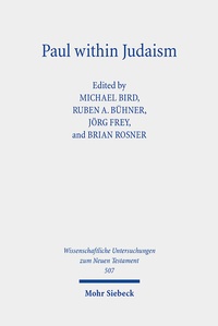 Abbildung von: Paul within Judaism - Mohr Siebeck
