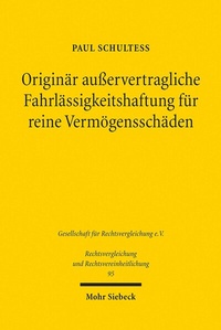 Abbildung von: Originär außervertragliche Fahrlässigkeitshaftung für reine Vermögensschäden - Mohr Siebeck