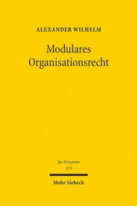 Abbildung von: Modulares Organisationsrecht - Mohr Siebeck