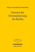 Bild: Grenzen der Personalisierung des Rechts - Mohr Siebeck