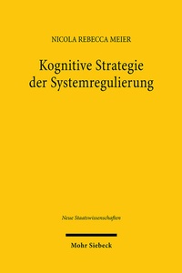 Abbildung von: Kognitive Strategie der Systemregulierung - Mohr Siebeck