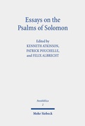 Cover: Essays on the Psalms of Solomon - Mohr Siebeck