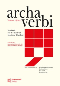 Abbildung von: Archa Verbi, Volume 18/2021 - Aschendorff