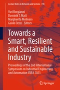Cover: Towards a Smart, Resilient and Sustainable Industry - Springer