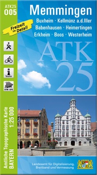 Abbildung von: ATK25-O05 Memmingen (Amtliche Topographische Karte 1:25000) - Landesamt für Digitalisierung, Breitband und Vermessung, Bayern