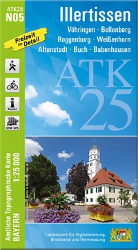 Abbildung von: ATK25-N05 Illertissen (Amtliche Topographische Karte 1:25000) - Landesamt für Digitalisierung, Breitband und Vermessung, Bayern