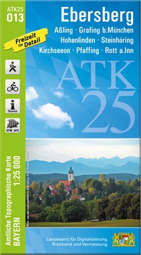 Abbildung von: ATK25-O13 Ebersberg (Amtliche Topographische Karte 1:25000) - Landesamt für Digitalisierung, Breitband und Vermessung, Bayern