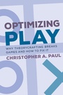 Cover: Optimizing Play - MIT Press