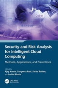 Cover: Security and Risk Analysis for Intelligent Cloud Computing - CRC Press