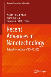 Enlarge image Cover: Recent Advances in Nanotechnology - Springer
