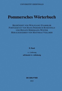 Abbildung von: utfränseln bis vullstännig - De Gruyter