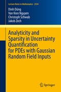 Cover: Analyticity and Sparsity in Uncertainty Quantification for PDEs with Gaussian Random Field Inputs - Springer