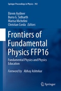 Cover: Frontiers of Fundamental Physics FFP16 - Springer