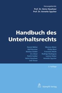 Abbildung von: Handbuch des Unterhaltsrechts - Stämpfli Verlag