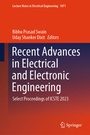Cover: Recent Advances in Electrical and Electronic Engineering - Springer