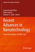 Cover: Recent Advances in Nanotechnology - Springer