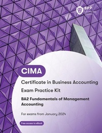 Abbildung von: CIMA BA2 Fundamentals of Management Accounting - BPP Learning Media