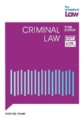 Cover: SQE - Criminal Law 3e - The University of Law Publishing Limited