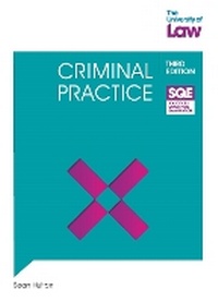 Enlarge image Cover: SQE - Criminal Practice 3e - The University of Law Publishing Limited