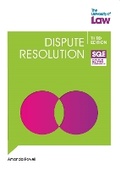 Cover: SQE - Dispute Resolution 3e - The University of Law Publishing Limited