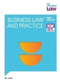Cover: SQE- Business Law and Practice 3e - The University of Law Publishing Limited