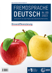 Abbildung von: Fremdsprache Deutsch - - Heft 69 (2023): Binnendifferenzierung - Erich Schmidt Verlag