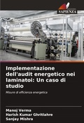 Cover: Implementazione dell'audit energetico nei laminatoi - Edizioni Sapienza