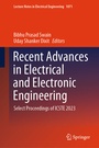 Cover: Recent Advances in Electrical and Electronic Engineering - Springer