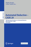 Cover: Automated Deduction - CADE 29 - Springer