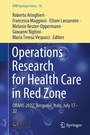 Cover: Operations Research for Health Care in Red Zone - Springer