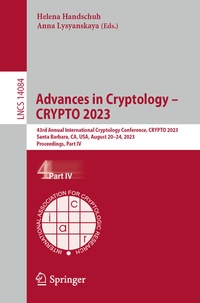 Abbildung von: Advances in Cryptology - CRYPTO 2023 - Springer