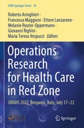 Cover: Operations Research for Health Care in Red Zone - Springer