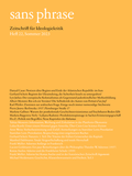 Cover: sans phrase - &ccedil;a-ira-Verlag