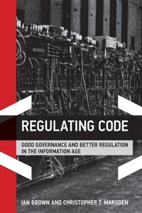 Enlarge image Cover: Regulating Code - MIT Press