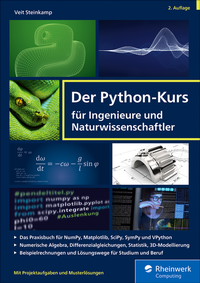 Abbildung von: Der Python-Kurs für Ingenieure und Naturwissenschaftler - Rheinwerk