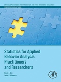 Cover: Statistics for Applied Behavior Analysis Practitioners and Researchers - Academic Press