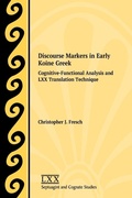 Cover: Discourse Markers in Early Koine Greek - Society of Biblical Literature