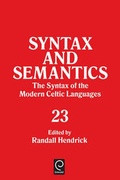 Cover: The Syntax of the Modern Celtic Languages - Academic Press