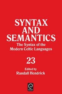 Enlarge image Cover: The Syntax of the Modern Celtic Languages - Academic Press