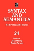 Cover: Modern Icelandic Syntax - Elsevier