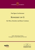 Cover: Paul Ignaz Liechtenauer - Konzert in G f&uuml;r Oboe, Streicher und Basso Continuo - epOS-Verlag