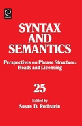 Cover: Perspectives on Phrase Structure: Heads and Licensing - Elsevier